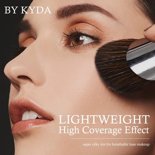 Miniatura 4 de KYDA - Base en aerosol AirBrush SPF 35, base mate duradera, cubierta ligera, suave mezclable, base de maquillaje hidratante con aplicador de cepillo