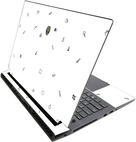 Miniatura 25 de MightySkins - Skin brillante con purpurina para Alienware M17 R3 (2020) y M17 R4 (2021) - Diversión de los años 90 Acabado duradero con purpurina