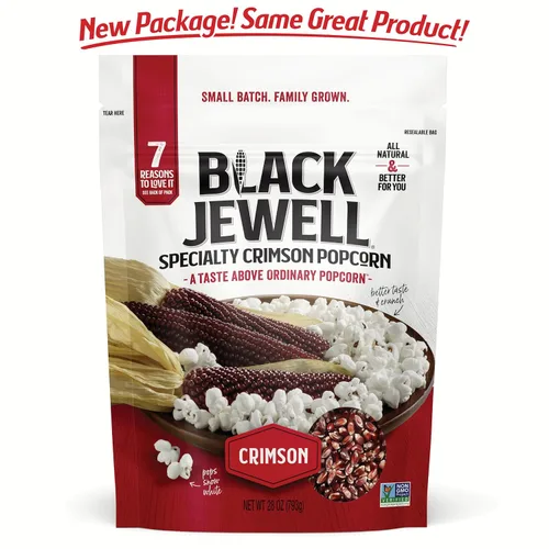 Miniatura 2 de Black Jewell Granos de palomitas de maíz gourmet, rojo carmesí, 28.35 onzas (paquete de 1)