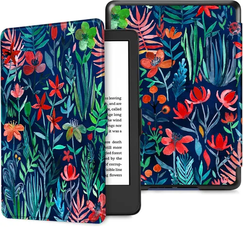 Miniatura 16 de Fintie Slimshell - Funda para Kindle de 6 pulgadas (11ª generación, versión 2024/2022), funda ligera de piel sintética con apagado y encendido Negro