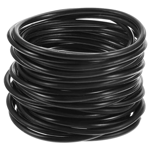 35 pulseras de gelatina negra de los años 80, pulseras de silicona para el cabello, estilo de los años 80, banda elástica de silicona gomosa, lazos