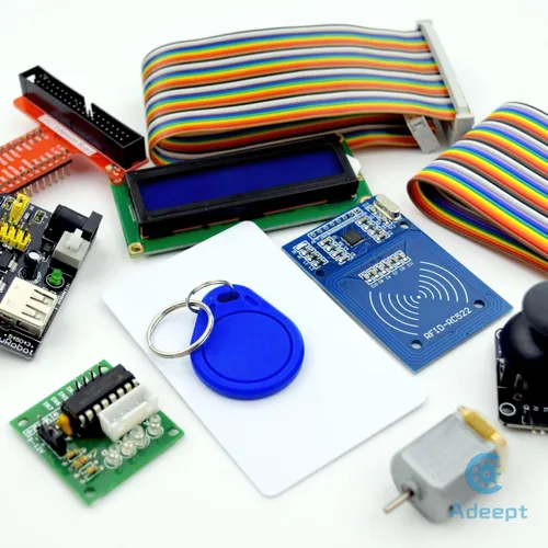 Miniatura 8 de Adeept Kit de inicio RFID para Raspberry Pi 4 3 Modelo B+ B, motor paso a paso, ADXL345, placa de extensión GPIO de 40 pines, tabla de pan sin