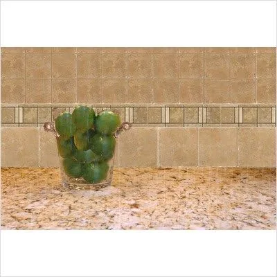 Miniatura 2 de Azulejo de vino travertino de piedra natural de 6" x 3" en Noce