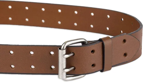 Miniatura 3 de Dickies - Cinturón de cuero para hombre con hebilla de doble punta