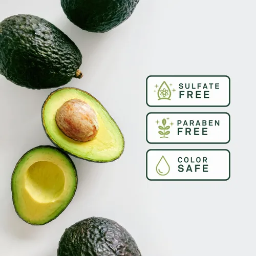 Miniatura 4 de EVA + AVO Kit de viaje de champú y acondicionador de aguacate, 2 onzas líquidas, limpieza suave sin sulfatos para cuero cabelludo seco, cabello