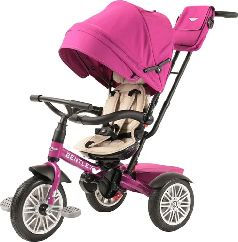 Bentley Trike, bicicleta todo terreno para niños pequeños 6 en 1, con licencia oficial y diseñada por Bentley Motors UK; el triciclo de bebé a niño