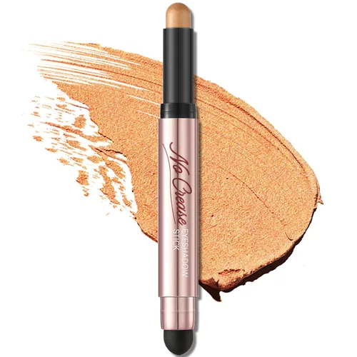 Miniatura 10 de FOCALLURE Sombra de ojos en barra sin arrugas, sombra de ojos cremosa, lápiz de sombra de ojos mate y brillante, a prueba de manchas, difuminador