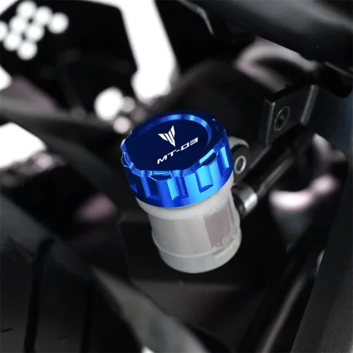 Miniatura 2 de Motocicletas Accesorios Trasero Líquido Líquido Cilindro Maestro Depósito Tapa Tapa Para Y&AMAHA MT10 MT 10 MT-10 MT03 MT-03 MT 03