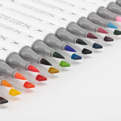 Miniatura 3 de Artfinity Set de marcadores de boceto - Juego de 3 - Garnet RV4-65, marcadores profesionales a base de alcohol de tinte vibrante para artistas