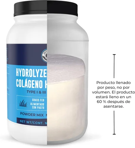 Miniatura 6 de 2lb Colageno Hidrolizado En Polvo Para Mujeres y Hombres - Péptidos de Colageno tipo I & III -Alimentado Con Pasto - Sin Sabor – Apoya