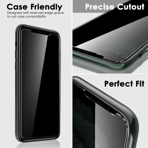 Miniatura 5 de Fotbor - Protector de pantalla para iPhone Xs Max/iPhone 11 Pro Max, protector de pantalla de privacidad antirreflejos, antiespía y arañazos, 2