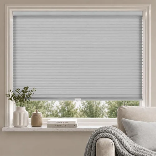 Miniatura 13 de MYshade Persianas celulares sin cordones para ventanas de interior, con celda de panal, de 1.5 pulgadas, tela transparente de acordeón, fácil