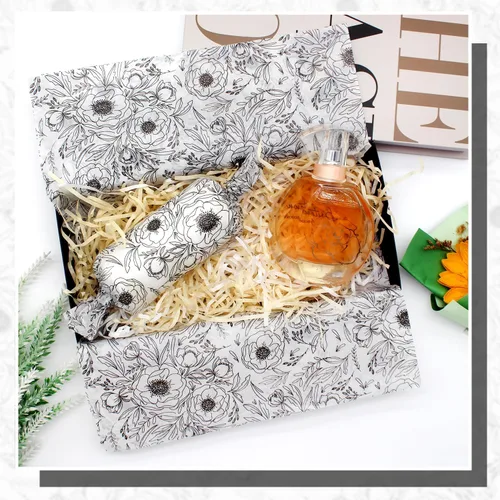 Miniatura 4 de Benvo Papel de Seda Floral 20x29 Pulgadas - 20 Hojas de Papel para Manualidades Decoupage para Envolver Regalos, Proyectos de Arte DIY de Flores