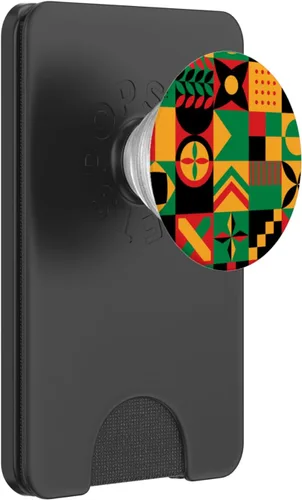 Miniatura 7 de Patrón tribal africano orgullo afroamericano historia negra PopSockets estándar PopGrip