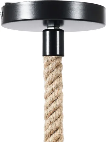 Miniatura 9 de TFCFL Vintage Monkey Pendant Light Chandelier Resin Hemp Rope Industrial Edison Ceiling Pendant Lamp Fixture, E26 Hanging Lamp Fixture for Indoor