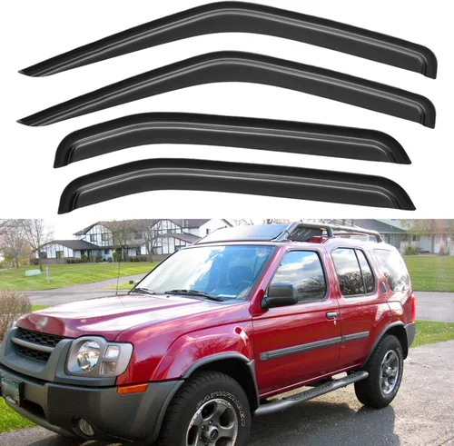 Miniatura 247 de YQAUTEC Viseras de Ventana Protectores de Lluvia para Honda Civic 2022 2023 2024 2025 2026, Deflectores de Viento de Ventilación de Ventana Fuera