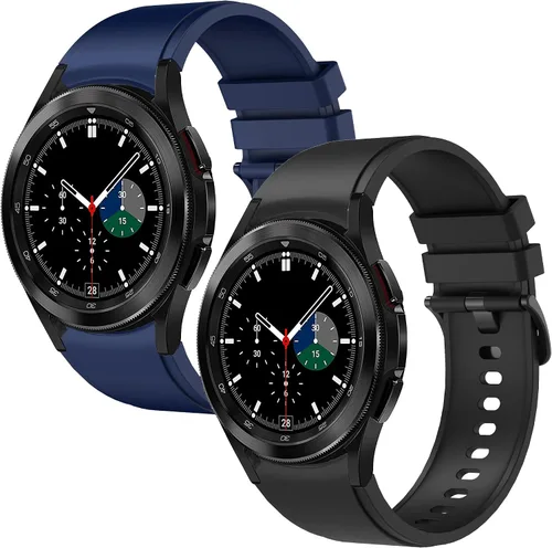 Miniatura 11 de Correas para Galaxy Watch 6 Classic de 1.850 in 1.693 in/Galaxy Watch 6 1.732 in 1.575 in, bandas de silicona de 0.787 pulgadas para Galaxy Watch 5