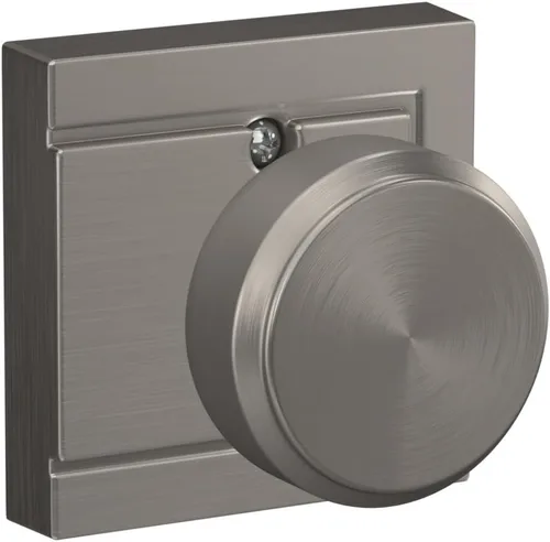 Miniatura 40 de SCHLAGE F51A BWE 622 - Pomo de puerta Bowery, cerradura de entrada con llave, color negro mate Mate negro