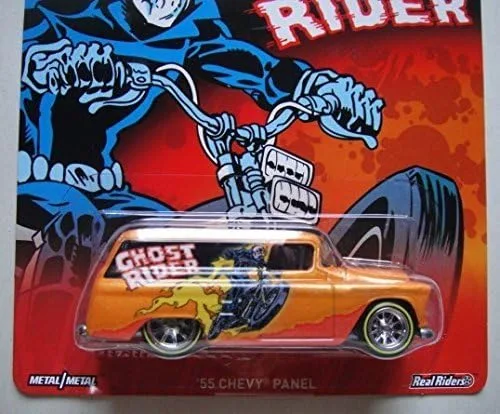 Miniatura 2 de HOT WHEELS MARVEL GHOST RIDER NARANJA '55 CHEVY PANEL