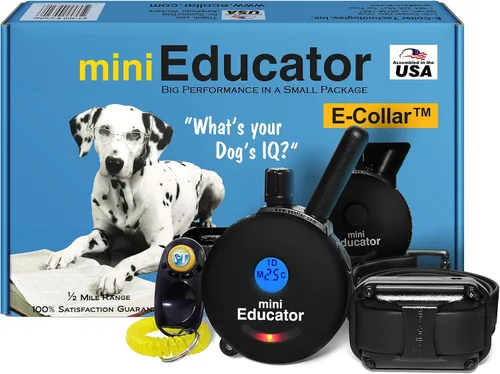 Miniatura 11 de Educator ET-302 Collar Mini Negro E para Adiestramiento de Perros con Control Remoto - Alcance de 1/2 Milla, Resistente al Agua, 100 Niveles