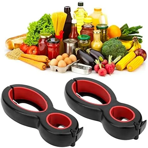 Miniatura 4 de Abrelatas 6 en 1, abridor de botellas, abridor de botellas multifuncional, accesorios de mano para cocina, 2