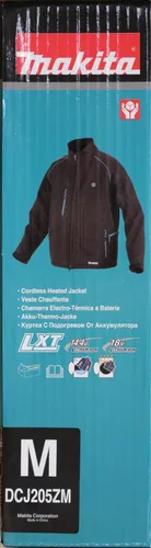 Miniatura 22 de Makita DCJ205ZM LXT Chaleco calefaccionado de 18 voltios, solo (negro, M), mediano