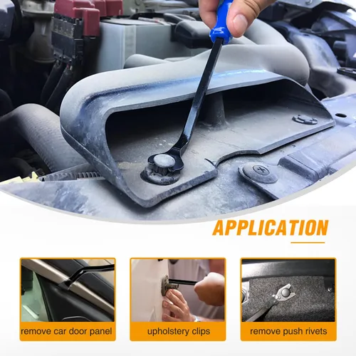 Miniatura 7 de GOOACC Kit de herramientas de eliminación de molduras automáticas de 9 piezas, kit de herramientas antiarañazos para el audio del automóvil, kit