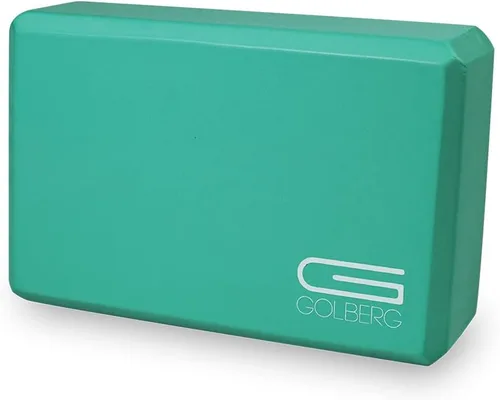 Miniatura 15 de Golberg - Bloque de espuma para yoga, para fitness, apoyo de alta intensidad y mejora la fuerza o flexibilidad, rosa/verde/verde oscuro, morado, 1