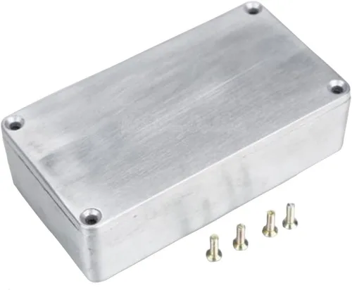 Miniatura 4 de ESUPPORT 1590B 4.528x2.559x1.378 in Aluminio Metal Stomp Caja Guitarra Efecto Pedal