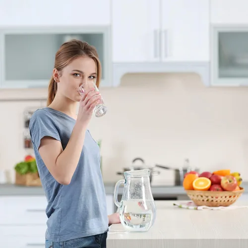 Miniatura 5 de Filtro alcalino de repuesto para jarra de agua diseñado para modelos originales y finos, Paquete de 4 1 blanco