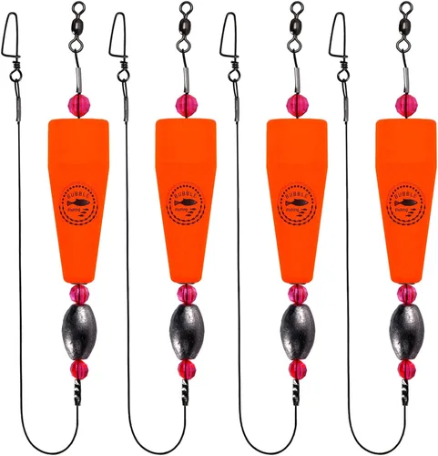 Miniatura 18 de Flotadores de Pesca Aparejos Corchos Saltarines para Agua Salada Sonajero con Peso Bobbers Aparejos de Pesca
