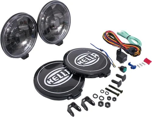Miniatura 5 de Hella Black Magic 500 Kit de Lámpara de Conducción Serie Halógena - Luz de Haz Alto Todoterreno de Alto Rendimiento para Camionetas Pickup, SUV