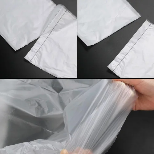 Miniatura 3 de Idomy Bolsa de basura transparente de 18 galones, resistente, 100