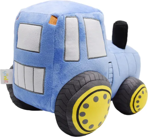 Miniatura 5 de Juguete de peluche de tractor de felpa suave, almohada de peluche súper linda, excelente regalo para niños o fiesta de cumpleaños de 12 pulgadas Azul
