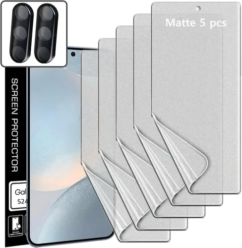 Miniatura 6 de [5+2] 5 protectores de pantalla de película de TPU antirreflejos (mate) + 2 protectores de lente compatibles con RevVL 6 x 5G 2023 protector