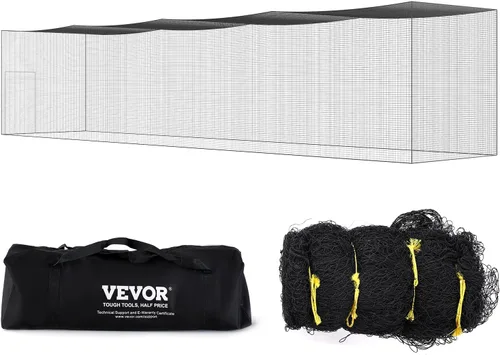 Miniatura 37 de VEVOR Jaula de bateo de béisbol, red profesional de entrenamiento de bateo de béisbol de sóftbol, resistente, resistente, cerrada, de polietileno