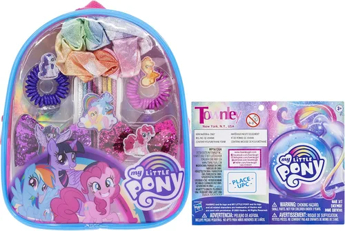 Miniatura 9 de My Little Pony - Mochila Townley Girl Bolsa de regalo de maquillaje cosmético incluye accesorios para el cabello y mochila de PVC transparente