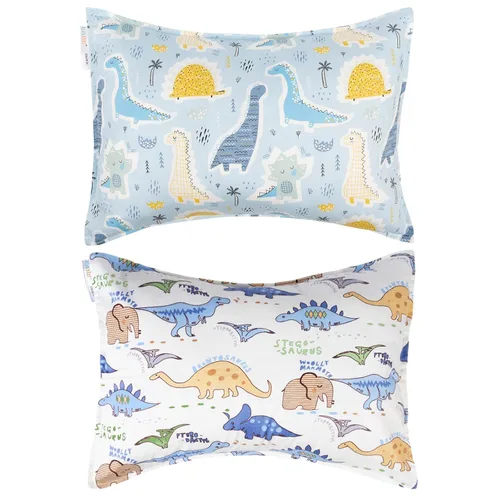 Miniatura 12 de ALVABABY Paquete de 2 fundas de almohada de algodón orgánico para niños pequeños, fundas de almohada para niños de 13 x 18 pulgadas o 12 x 16
