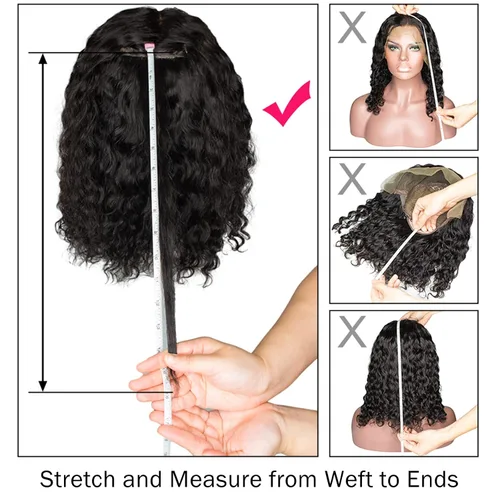 Miniatura 8 de Pelucas de cabello humano con encaje frontal HD de 13 x 6 pulgadas, cabello humano prearrancado, color negro natural, sin pegamento, peluca
