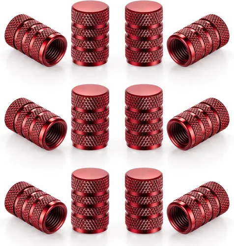 Miniatura 9 de SINGARO 12 tapas de vástago de válvula de neumático, accesorios exteriores de automóvil, cubierta de válvula de aleación de aluminio universal