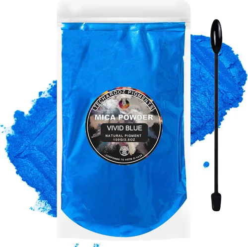 Miniatura 17 de Polvo de mica verde malaquita para resina epoxi, 3.5 onzas, bolsa sellada, pigmento en polvo de 2 tonos para brillo de labios, uñas, colorante