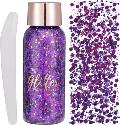 Miniatura 21 de Brillantina gruesa líquida con lentejuelas de sirena, para sombra de ojos, gel corporal, festival, cosmético para cara, uñas, maquillaje, de larga