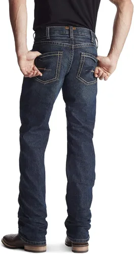 Miniatura 3 de ARIAT Pantalón de pierna recta Rebar M5 Durastretch de sarga lavada para hombre