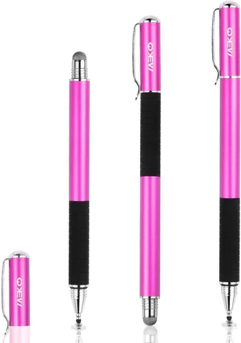 Miniatura 3 de MEKO (2 piezas) [Serie de Precisión 2 en 1] Lápiz Táctil de Disco/Stylus para Todos los Dispositivos de Pantalla Táctil Paquete con 4 Puntas