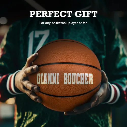 Miniatura 7 de Baloncesto personalizado TF250 para interior o exterior - Personalizado con tu nombre o texto - Regalo de baloncesto ideal para hijo, hija, niño