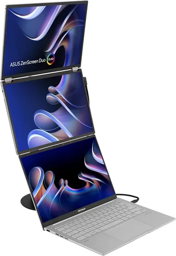 Miniatura 24 de ASUS ZenScreen Duo OLED 360° Monitor Portátil Plegable (MQ149CD) - Dual de 14 pulgadas, 16:10, 1920x1200, DisplayHDR400 True Black, 100% DCI-P3
