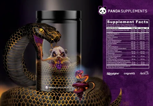 Miniatura 7 de Underground Bio Labs: Panda Supps Pandamic, Extreme Pre Entrenamiento para un máximo rendimiento, bomba y concentración (40 cucharadas)