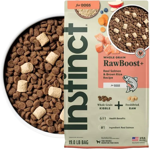 Miniatura 10 de Instinct Raw Boost, alimento seco natural para perros con trozos liofilizados, receta de grano entero con alto contenido de proteínas, carne de res