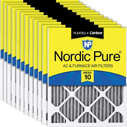 Miniatura 80 de Nordic Pure Filtros de aire para horno MERV 6 de 18 x 25 x 1 pulgadas (tamaño real: 17 1/2 x 24 1/2 x 3/4), color verde poliéster MERV 6, reduce