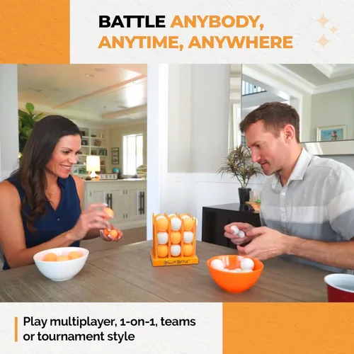 Miniatura 3 de Juego de mesa Bounce Battle™ Set – Edición Marmolada – Juego rápido en familia y para fiestas para niños, adolescentes y adultos – Estrategia